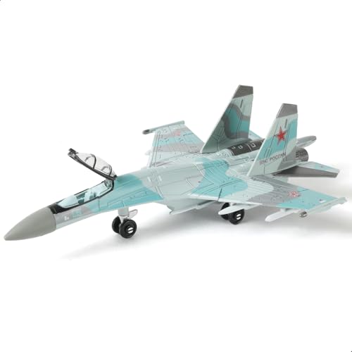 SEBUNAS SU-35S Kampfjet-Modellbausatz im Maßstab 1:100, Kunststoff, Militärjet-Flugzeug-Montage, Flugzeugmodell mit Ständer, Sammlung oder Geschenk für Erwachsene und Kinder von SEBUNAS