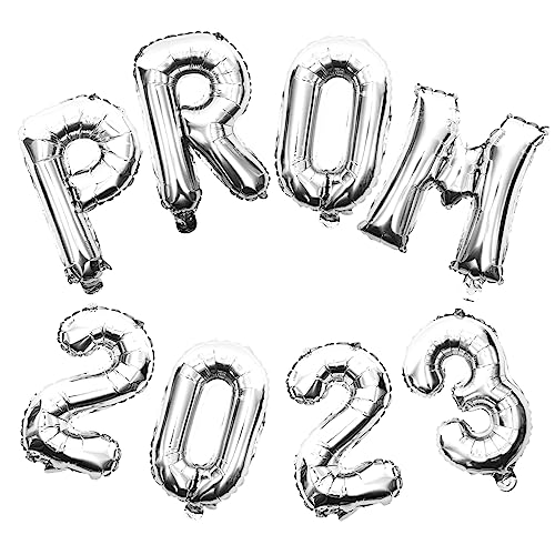 SECFOU 2 Sätze Graduation Themed Foil Balloon Ornament Silber Prom Party Dekoration für Abschlussfeier Langlebig Einfach zu Verwenden für Familien Bars und Restaurants SECFOU 2 Sätze Graduation Themed Foil Balloon Ornament Silber Prom Party Dekoration für Abschlussfeier Langlebig Einfach zu Verwenden für Familien Bars und Restaurants von SECFOU