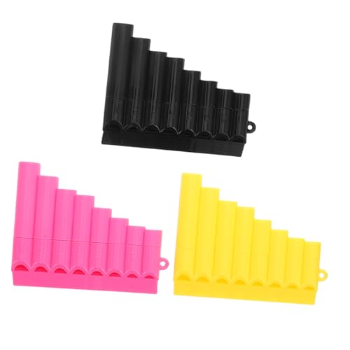 SECFOU 3 Stück Panflöteninstrument Musikinstrumente Flöte Schulwindinstrument Musikalisches Für Flötenkinder Blasinstrumente Hauswindinstrument Plastik SECFOU 3 Stück Panflöteninstrument Musikinstrumente Flöte Schulwindinstrument Musikalisches Für Flötenkinder Blasinstrumente Hauswindinstrument Plastik von SECFOU