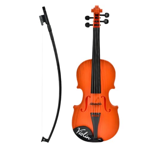 SECFOU Geigenspielzeug Musik Simulierte Geige Miniaturinstrument Haken Geige Starter Kindergeigen Kleine Spielzeuggeige Realistische Schokolade Kunststoff von SECFOU