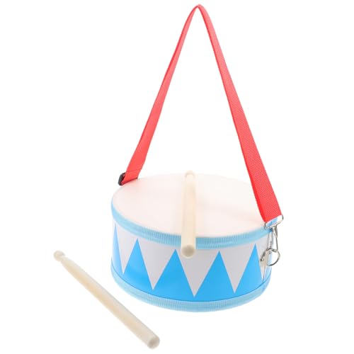 SECFOU Schlagzeug Doppelseitige Snare Trommel Holz Percussion Instrument für Kleinkinder Ab Jahr Langlebig Pädagogisch Fördert Musikalisches Talent und Koordination von SECFOU