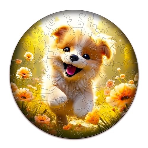 SECOGM Holzpuzzle Kinder, Niedlich Welpe Puzzle für Kinder ab 3 Jahren, Unregelmäßiges Großteile-Puzzle 50 Teilen, Vorschul-Lernpädagogisches Puzzle - 50pcs,29×29 cm SECOGM Holzpuzzle Kinder, Niedlich Welpe Puzzle für Kinder ab 3 Jahren, Unregelmäßiges Großteile-Puzzle 50 Teilen, Vorschul-Lernpädagogisches Puzzle - 50pcs,29×29 cm von SECOGM