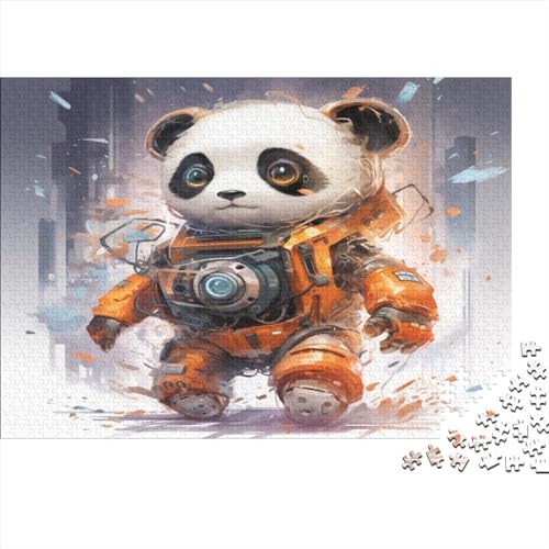 Personalised Puzzles 1000 Puzzle Impossible Mecha Panda Puzzles Geschicklichkeitsspiel Farbenfrohes Geschenk, Erwachsenen Herausforderndes Raumdekoration Detailreiches Lernspiel 1000pcs (75x50cm) von SEDOXX