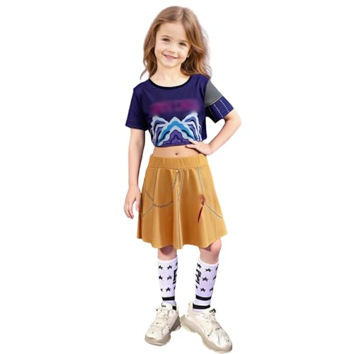 SEDVBWA KPOP Cosplay-Kostüm, KPOP-Oberteil-Set, 3D-Druck, Verkleidung für Halloween, Karneval, Party (Stil 2, 150 cm) von SEDVBWA