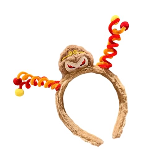 SEEOR Monkeys King Stirnbänder Cartoon Cosplay Haarreifen Kinder Plüsch Kopfbedeckung für Partys und Alltag SEEOR Monkeys King Stirnbänder Cartoon Cosplay Haarreifen Kinder Plüsch Kopfbedeckung für Partys und Alltag von SEEOR
