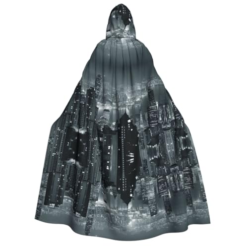 SEFZCXDN (Aerial Night Of View Hongkong) Unisex Kapuzenumhang Umhang Umhang Halloween Weihnachten Cosplay Kostüme für Erwachsene von SEFZCXDN