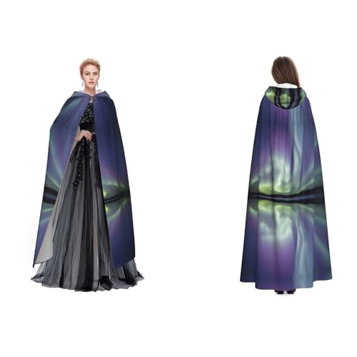 SEFZCXDN (Aurora) Unisex Kapuzenumhang Umhang Halloween Weihnachten Fancy Cape Kostüme für Erwachsene von SEFZCXDN