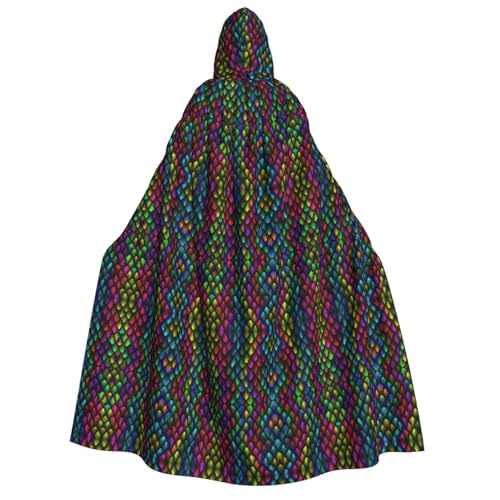 SEFZCXDN (Drachenschuppe) Unisex Kapuzenumhang Umhang Halloween Weihnachten Cosplay Kostüme für Erwachsene von SEFZCXDN