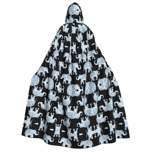 SEFZCXDN (Elefant) Unisex Kapuzenumhang Umhang Umhang Halloween Weihnachten Cosplay Kostüme für Erwachsene von SEFZCXDN