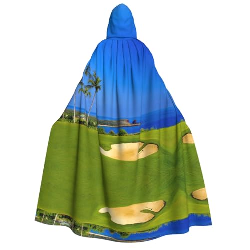 SEFZCXDN (Golfplatz) Unisex Kapuzenumhang Umhang Halloween Weihnachten Cosplay Kostüme für Erwachsene von SEFZCXDN