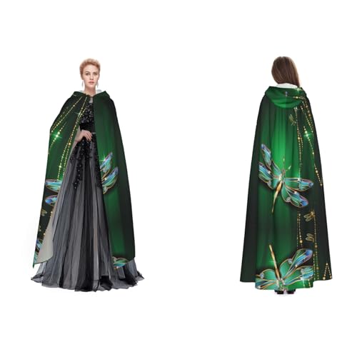 SEFZCXDN (Jewel Libelle) Unisex Kapuzenumhang Umhang Halloween Weihnachten Fancy Cape Kostüme für Erwachsene von SEFZCXDN