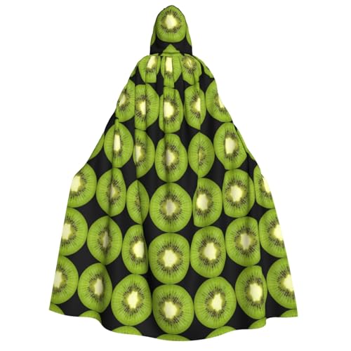 SEFZCXDN (Kiwi Slice) Unisex Kapuzenumhang Umhang Umhang Halloween Weihnachten Cosplay Kostüme für Erwachsene von SEFZCXDN