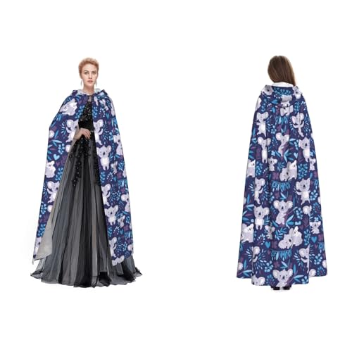 SEFZCXDN (Lovely Koala) Unisex Kapuzenumhang Umhang Halloween Weihnachten Fancy Cape Kostüme für Erwachsene von SEFZCXDN