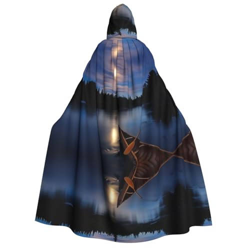 SEFZCXDN (Moonlit River) Unisex Kapuzenumhang Umhang Umhang Halloween Weihnachten Cosplay Kostüme für Erwachsene von SEFZCXDN