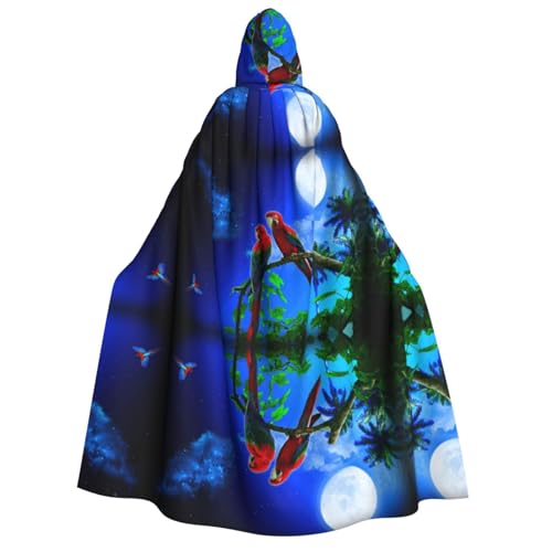 SEFZCXDN (Papageien) Unisex Kapuzenumhang Umhang Halloween Weihnachten Cosplay Kostüme für Erwachsene von SEFZCXDN