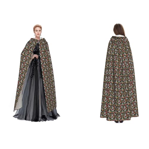SEFZCXDN (Schnauzer) Unisex Kapuzenumhang Umhang Umhang Halloween Weihnachten Fancy Cape Kostüme für Erwachsene von SEFZCXDN