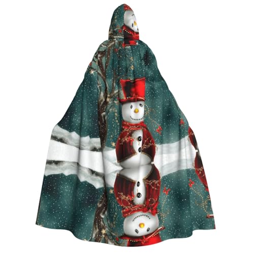 SEFZCXDN (Schneemann) Unisex Kapuzenumhang Umhang Umhang Halloween Weihnachten Cosplay Kostüme für Erwachsene von SEFZCXDN