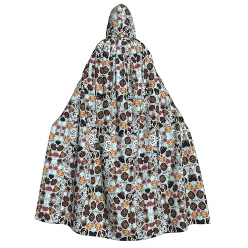 SEFZCXDN (Süßer Hund) Unisex Kapuzenumhang Umhang Halloween Weihnachten Cosplay Kostüme für Erwachsene von SEFZCXDN