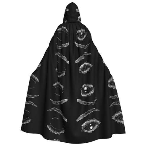 SEFZCXDN (Wimpern) Unisex Kapuzenumhang Umhang Umhang Halloween Weihnachten Cosplay Kostüme für Erwachsene von SEFZCXDN