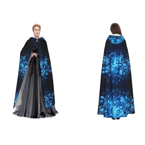 SEFZCXDN Unisex Kapuzenumhang / Umhang mit Musiknoten, für Halloween, Weihnachten, für Erwachsene SEFZCXDN Unisex Kapuzenumhang / Umhang mit Musiknoten, für Halloween, Weihnachten, für Erwachsene von SEFZCXDN