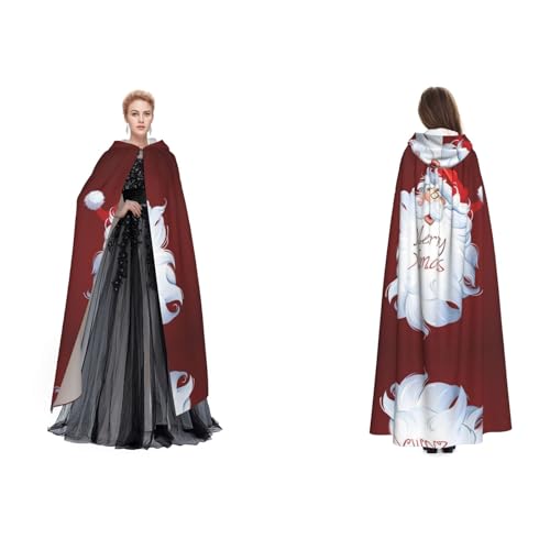 SEFZCXDN Unisex Kapuzenumhang für Halloween, Weihnachten, ausgefallenes Kostüm für Erwachsene SEFZCXDN Unisex Kapuzenumhang für Halloween, Weihnachten, ausgefallenes Kostüm für Erwachsene von SEFZCXDN