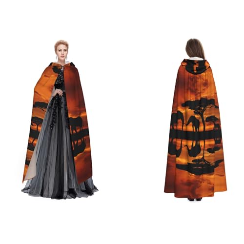 SEFZCXDN Unisex Kapuzenumhang mit Elefant für Halloween, Weihnachten, ausgefallene Kostüme für Erwachsene SEFZCXDN Unisex Kapuzenumhang mit Elefant für Halloween, Weihnachten, ausgefallene Kostüme für Erwachsene von SEFZCXDN
