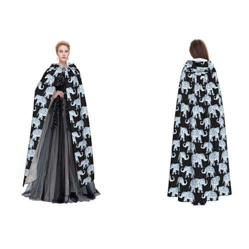 SEFZCXDN Unisex Kapuzenumhang mit Elefant für Halloween, Weihnachten, ausgefallene Kostüme für Erwachsene SEFZCXDN Unisex Kapuzenumhang mit Elefant für Halloween, Weihnachten, ausgefallene Kostüme für Erwachsene von SEFZCXDN