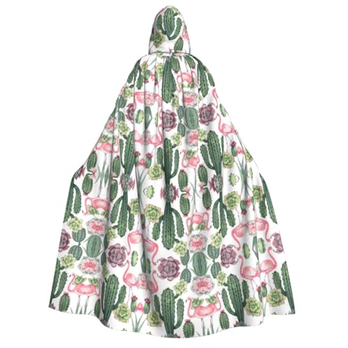 SEFZCXDN Unisex Kapuzenumhang mit Flamingo-Sukkulenten, für Halloween, Weihnachten, Cosplay, für Erwachsene SEFZCXDN Unisex Kapuzenumhang mit Flamingo-Sukkulenten, für Halloween, Weihnachten, Cosplay, für Erwachsene von SEFZCXDN