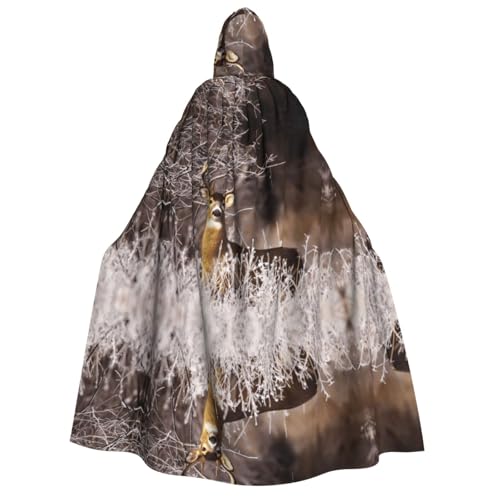 SEFZCXDN Unisex Kapuzenumhang mit Hirsch für Halloween, Weihnachten, Cosplay, Kostüme für Erwachsene SEFZCXDN Unisex Kapuzenumhang mit Hirsch für Halloween, Weihnachten, Cosplay, Kostüme für Erwachsene von SEFZCXDN