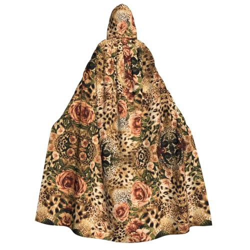 SEFZCXDN Unisex Kapuzenumhang mit Leopardenmuster für Halloween, Weihnachten, Cosplay, Kostüme für Erwachsene SEFZCXDN Unisex Kapuzenumhang mit Leopardenmuster für Halloween, Weihnachten, Cosplay, Kostüme für Erwachsene von SEFZCXDN