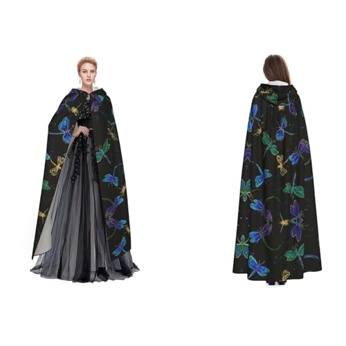 SEFZCXDN Unisex Kapuzenumhang mit Libelle, für Halloween, Weihnachten, ausgefallenes Kostüm für Erwachsene SEFZCXDN Unisex Kapuzenumhang mit Libelle, für Halloween, Weihnachten, ausgefallenes Kostüm für Erwachsene von SEFZCXDN