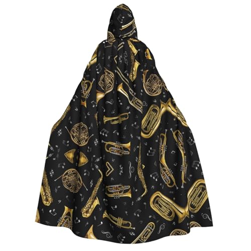 SEFZCXDN Unisex-Kapuzenumhang mit Musikinstrumenten für Halloween, Weihnachten, Cosplay, Kostüme für Erwachsene SEFZCXDN Unisex-Kapuzenumhang mit Musikinstrumenten für Halloween, Weihnachten, Cosplay, Kostüme für Erwachsene von SEFZCXDN