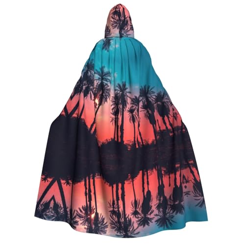 SEFZCXDN Unisex Kapuzenumhang mit Palme, für Halloween, Weihnachten, Cosplay, Kostüme für Erwachsene SEFZCXDN Unisex Kapuzenumhang mit Palme, für Halloween, Weihnachten, Cosplay, Kostüme für Erwachsene von SEFZCXDN