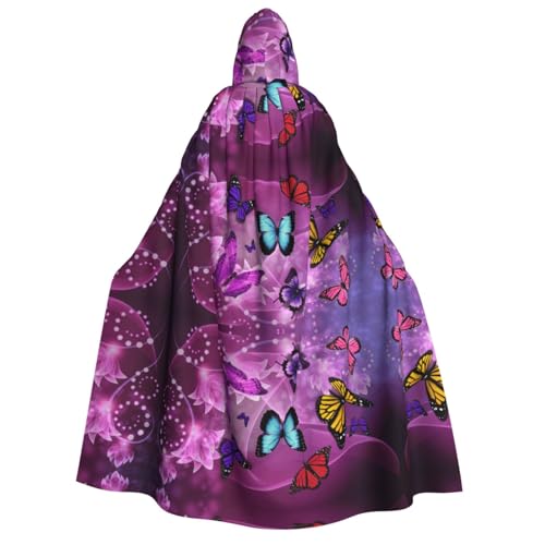 SEFZCXDN Unisex Kapuzenumhang mit Schmetterlingen, für Halloween, Weihnachten, Cosplay, Kostüme für Erwachsene SEFZCXDN Unisex Kapuzenumhang mit Schmetterlingen, für Halloween, Weihnachten, Cosplay, Kostüme für Erwachsene von SEFZCXDN