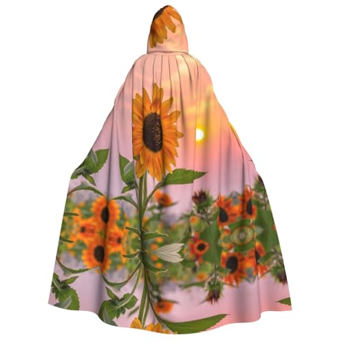 SEFZCXDN Unisex Kapuzenumhang mit Sonnenblume und Sonnenuntergang, für Halloween, Weihnachten, Cosplay, Kostüme für Erwachsene SEFZCXDN Unisex Kapuzenumhang mit Sonnenblume und Sonnenuntergang, für Halloween, Weihnachten, Cosplay, Kostüme für Erwachsene von SEFZCXDN