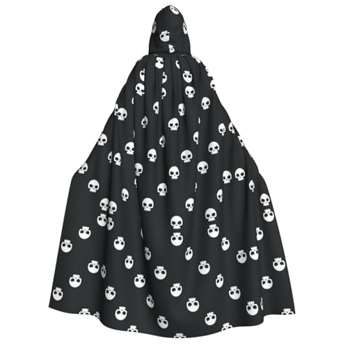 SEFZCXDN Unisex Kapuzenumhang mit Totenkopf, für Halloween, Weihnachten, Cosplay, Kostüme für Erwachsene SEFZCXDN Unisex Kapuzenumhang mit Totenkopf, für Halloween, Weihnachten, Cosplay, Kostüme für Erwachsene von SEFZCXDN