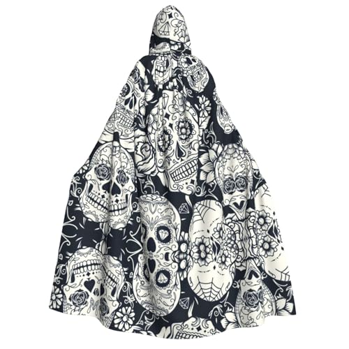 SEFZCXDN Unisex Kapuzenumhang mit Totenkopf, für Halloween, Weihnachten, Cosplay, Kostüme für Erwachsene SEFZCXDN Unisex Kapuzenumhang mit Totenkopf, für Halloween, Weihnachten, Cosplay, Kostüme für Erwachsene von SEFZCXDN