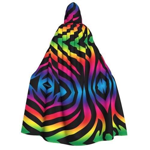 SEFZCXDN Unisex Kapuzenumhang mit Zebramuster für Halloween, Weihnachten, Cosplay, Kostüme für Erwachsene SEFZCXDN Unisex Kapuzenumhang mit Zebramuster für Halloween, Weihnachten, Cosplay, Kostüme für Erwachsene von SEFZCXDN