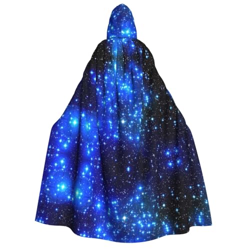 SEFZCXDN Unisex Kapuzenumhang mit blauen leuchtenden Sternen, für Halloween, Weihnachten, Cosplay, Kostüme für Erwachsene SEFZCXDN Unisex Kapuzenumhang mit blauen leuchtenden Sternen, für Halloween, Weihnachten, Cosplay, Kostüme für Erwachsene von SEFZCXDN