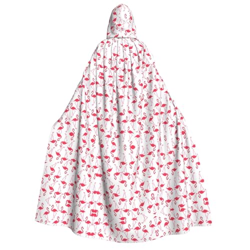 SEFZCXDN Unisex Kapuzenumhang mit pinkem Flamingo-Muster, für Halloween, Weihnachten, Cosplay, Kostüme für Erwachsene SEFZCXDN Unisex Kapuzenumhang mit pinkem Flamingo-Muster, für Halloween, Weihnachten, Cosplay, Kostüme für Erwachsene von SEFZCXDN