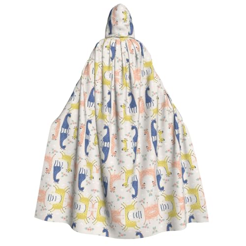 SEFZCXDN Unisex Kapuzenumhang mit süßer Giraffe, für Halloween, Weihnachten, Cosplay, Kostüme für Erwachsene SEFZCXDN Unisex Kapuzenumhang mit süßer Giraffe, für Halloween, Weihnachten, Cosplay, Kostüme für Erwachsene von SEFZCXDN