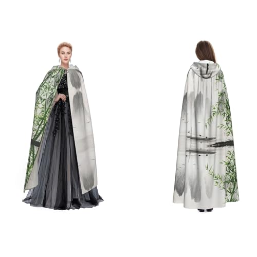 SEFZCXDN Unisex Umhang mit Kapuze (Landschaftsmalerei) Halloween Weihnachten Fancy Cape Kostüme für Erwachsene von SEFZCXDN