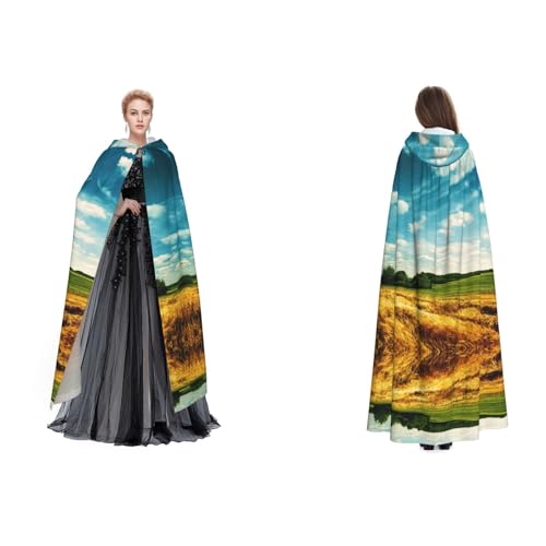 SEFZCXDN Weizenfeldumhang mit Kapuze, Unisex, für Halloween, Weihnachten, ausgefallene Kostüme für Erwachsene SEFZCXDN Weizenfeldumhang mit Kapuze, Unisex, für Halloween, Weihnachten, ausgefallene Kostüme für Erwachsene von SEFZCXDN