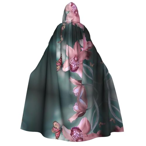 Unisex-Kapuzenumhang mit Blume, Schmetterling, weich, frisch, Frühlings-Umhang, Halloween, Weihnachten, Cosplay, Kostüme für Erwachsene Unisex-Kapuzenumhang mit Blume, Schmetterling, weich, frisch, Frühlings-Umhang, Halloween, Weihnachten, Cosplay, Kostüme für Erwachsene von SEFZCXDN