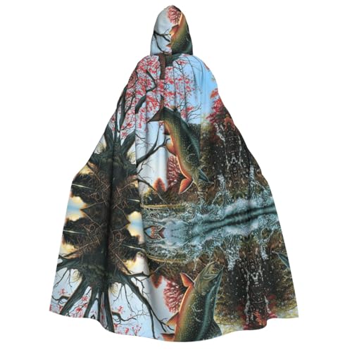 Unisex Kapuzenumhang mit Kapuze (Saflor) für Halloween, Weihnachten, Cosplay, Kostüme für Erwachsene von SEFZCXDN