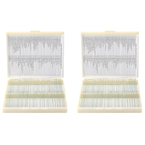 50PCS Vorbereitete Mikroskop-Objektträger-Set, Mikroskop-Objektträger mit hölzerner Dia-Aufbewahrungsbox, Mikroskop-Objektträger Vorbereitetes Labor Für Grundlegende Biologische Wissenschaft Bildung 50PCS Vorbereitete Mikroskop-Objektträger-Set, Mikroskop-Objektträger mit hölzerner Dia-Aufbewahrungsbox, Mikroskop-Objektträger Vorbereitetes Labor Für Grundlegende Biologische Wissenschaft Bildung von SEIWEI