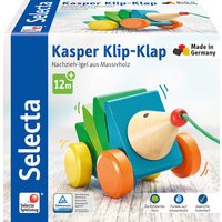 SELECTA 62022 Kasper Klip-Klap, Nachzieh-Igel, 16 cm von SELECTA