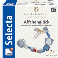 SELECTA 64024 Äffchenglück, blau, Schnullerkette, 22 cm SELECTA 64024 Äffchenglück, blau, Schnullerkette, 22 cm von SELECTA