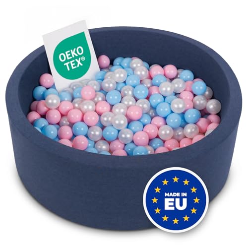Selonis Bällebad Kinder 90x30cm Bällepool für Baby 200 Bälle Enthalten von SELONIS
