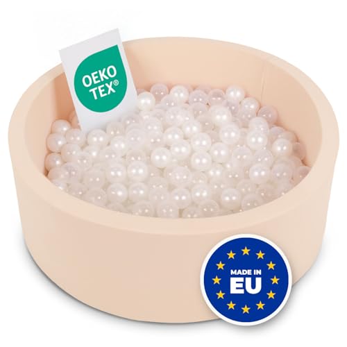 Selonis Bällebad Kinder 90x30cm Bällepool für Baby 300 Bälle Enthalten von SELONIS